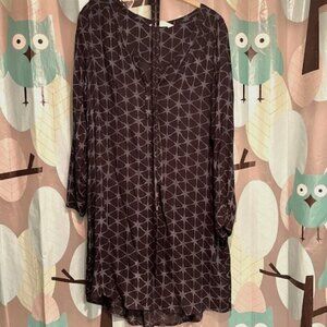 Ecofriendly ethically crafted super soft 100% cotton dress/tunic, size 8